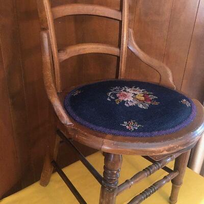 #29 Victorian Needle point chair