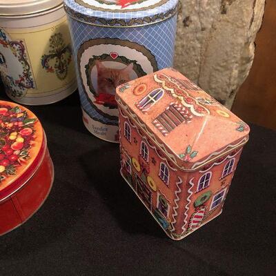 #66 Collection of Vintage Tins. 