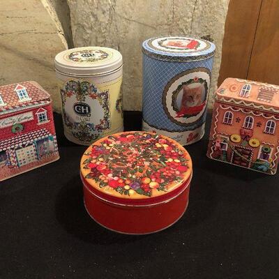 #66 Collection of Vintage Tins. 