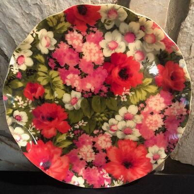 #88 Floral Serving Tray by Fab Products 