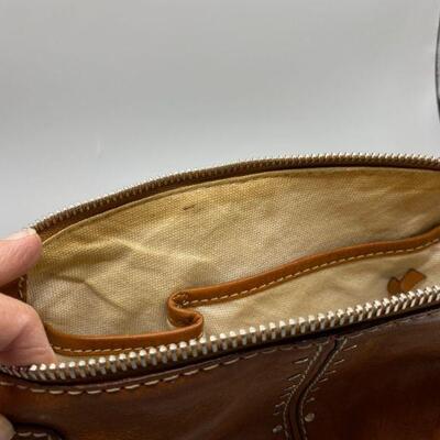 Michael Kors Studded Soft Brown Leather Small Hobo Bag
