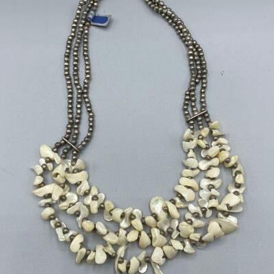Multistrand Puka Shell Necklace YD#011-1120-00133