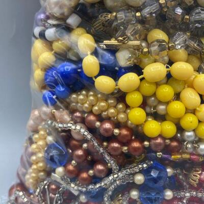 Bag of Vintage Bead Necklaces YD#011-1120-00135