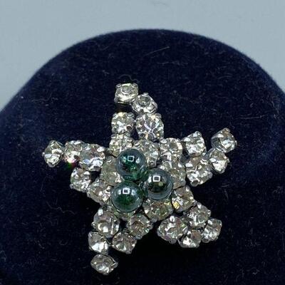 Vintage Rhinestone Starfish Pin YD#011-1120-00143