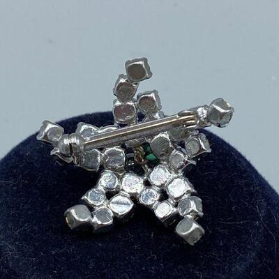 Vintage Rhinestone Starfish Pin YD#011-1120-00143