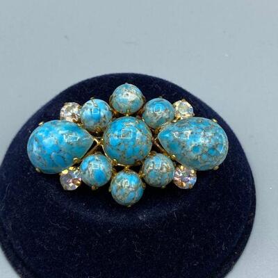 Faux Turquoise Cabochon Pin YD#011-1120-00144