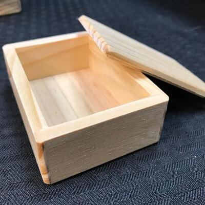 Set of 4 Miniature Wooden Boxes
