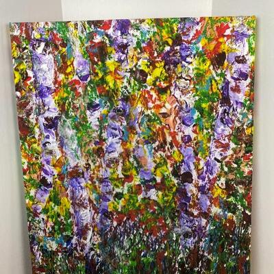 Lot # 18 -Large Abstract Art Canvas Print 