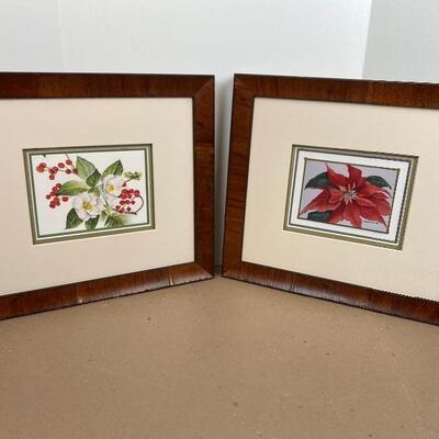 Lot # 19 -Set of Two Framed Floral Prints