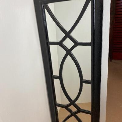 Lot # 26 -Large Black Contemporary Style Framed Mirror
