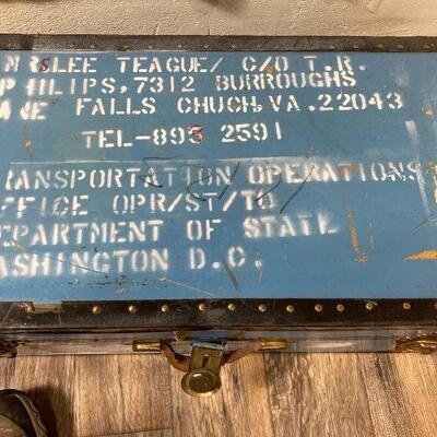 Lot # 39-Vintage Trunk Locker Department of State 