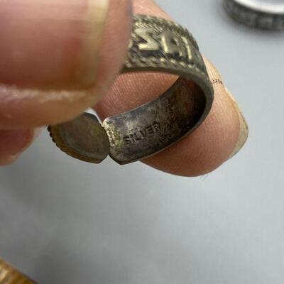 Set of 3 Jerusalem Rings -- 1 Silver YD#011-1120-00173 