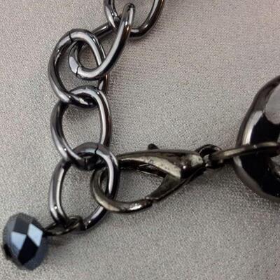Big Gray Beads Necklace