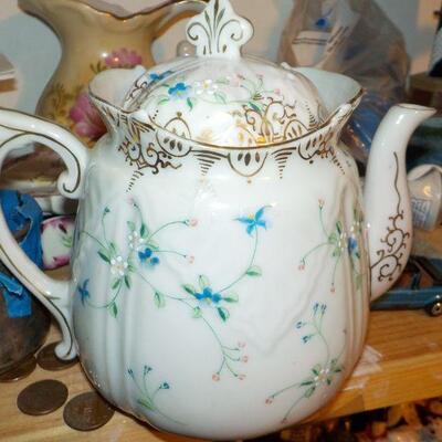 " 1800's Tea pot with European tag.