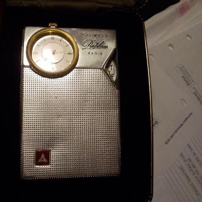 " Porta Alarm Radio" 1960's. Matsushita Mfg.