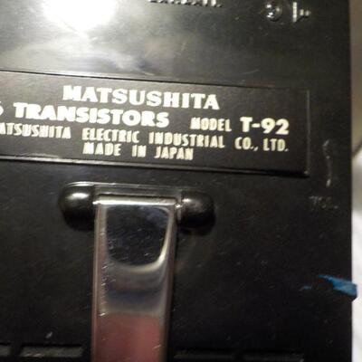 " Porta Alarm Radio" 1960's. Matsushita Mfg.