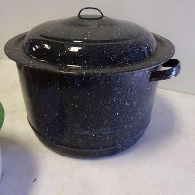 Lot 62 - Various Pots Basket & Bowl