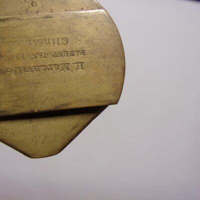 Lot 70 - Brass Counterfeit Coin Detector Scale