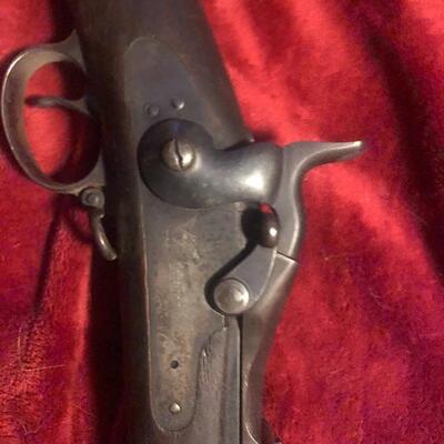U.S. model 1884 Springfield trap door rifle good condition - complete