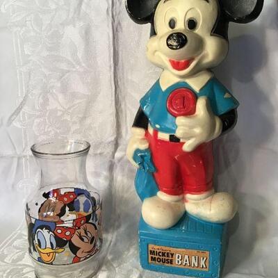 DR#174 - Mickey Mouse Bank and juice carafe