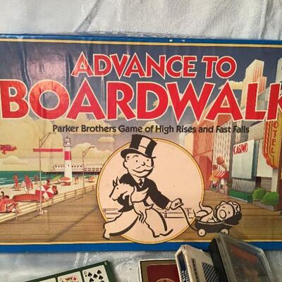 LR#106 = Watergate, Advance to Boardwalk, cards & bead game