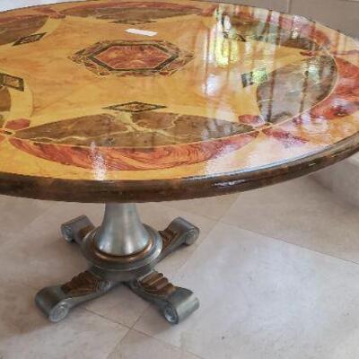 52 inch Round Hand Painted Table