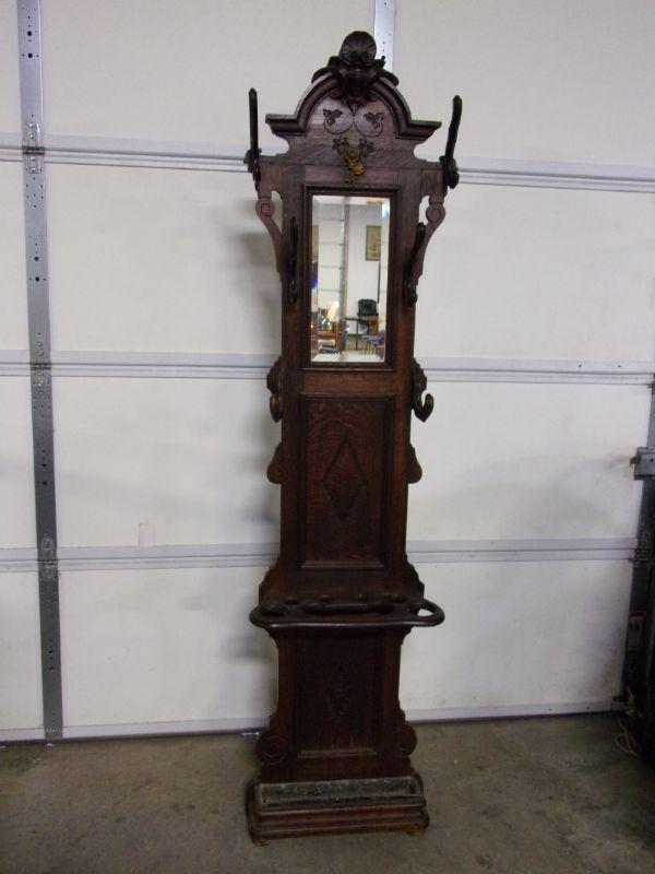 Lot 85 Antique Victorian Style Hall Tree Umbrella Stand