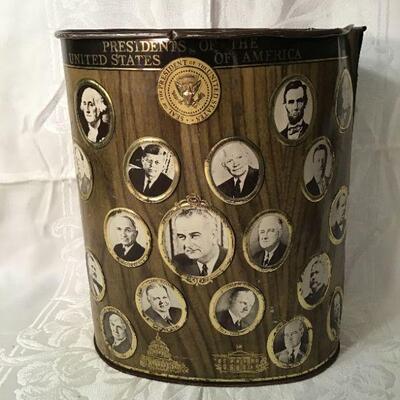 LR#208 - Vintage President's Trash Can