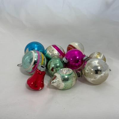 (118) Vintage | Sixteen Christmas Ornaments | Shiny Brite +