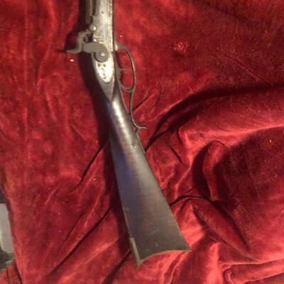 Unmarked Kentucky long rifle, unknown caliber