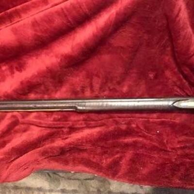 Unmarked Kentucky long rifle, unknown caliber