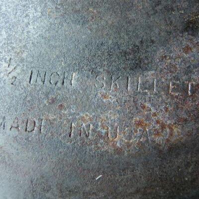 2- Cast Iron Skillet and pan.