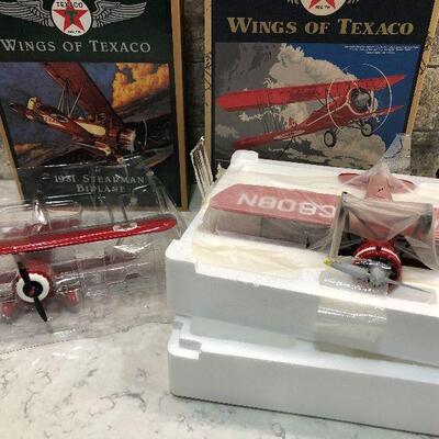 L33: Texaco Die-cast metal  Airplanes