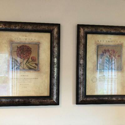 L50: Pair of Embellished Reproduction Opera Posters