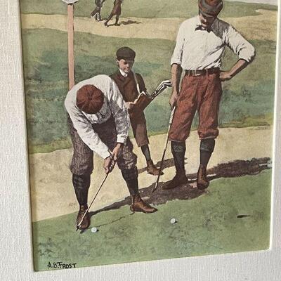 L69: "Stymied" Golf Print.