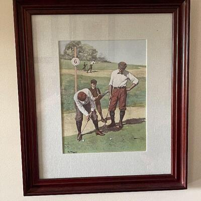 L69: "Stymied" Golf Print.