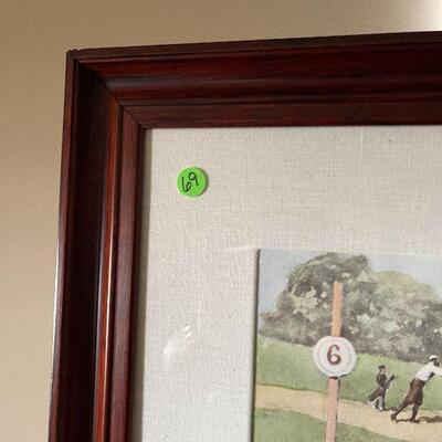 L69: "Stymied" Golf Print.