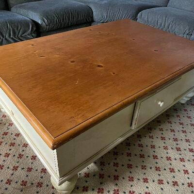 L83: Cream and Maple Coffee Table