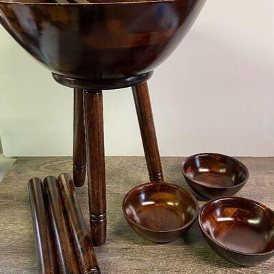 L87: Wood Salad Set