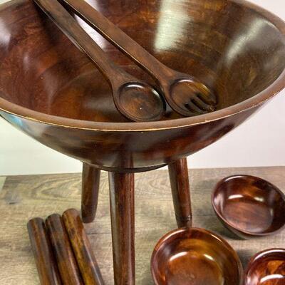 L87: Wood Salad Set