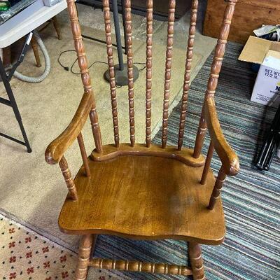 L89: Wood Rocking Chair