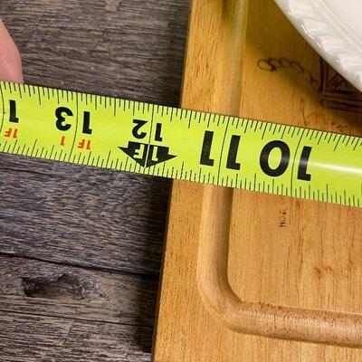 L97: Summit Meeting Plate and Wood burned tray