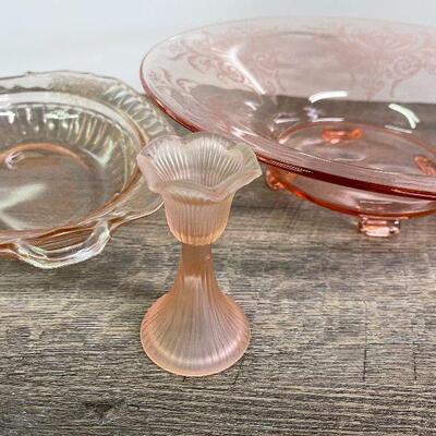 L100: Vintage Pink Depression Glass