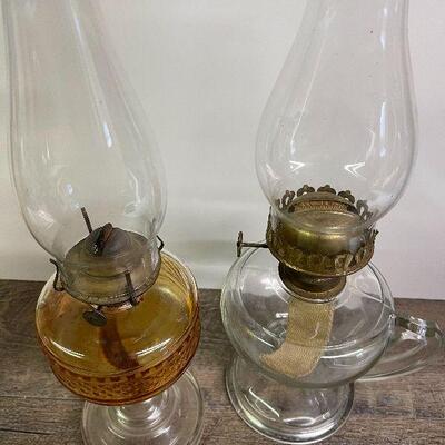 L114: Pair of Oil Lamps and Oil