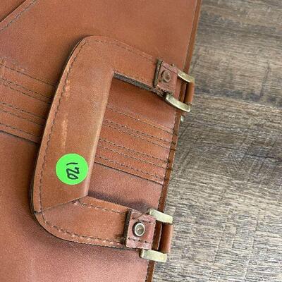L120: Vintage Leather Briefcase