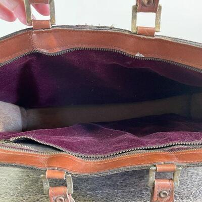 L120: Vintage Leather Briefcase