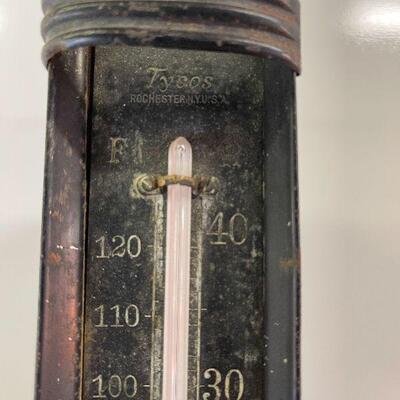 L125: Vintage Tycos Rochester, NY Thermometer