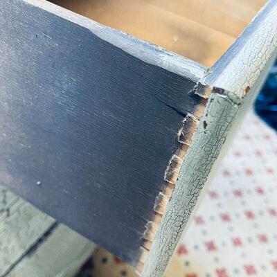 L156: Distressed Three Drawer Chest