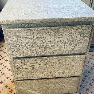 L156: Distressed Three Drawer Chest