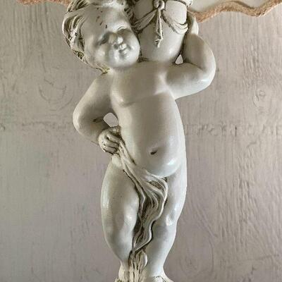 L158: Three Vintsge Metal Lamps